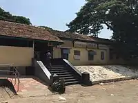 Bangalore East railway station. The original British period stone building.