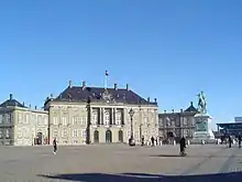 Brockdorff Palace, Copenhagen, built around 1750 by Baron Joachim von Brockdorff. In 1765 it was purchased by the Crown of Denmark