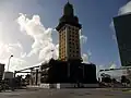 Preservation and maintenance work being done on the tower in March 2011