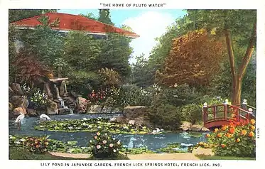 French Lick Springs Hotel Japanese garden, c.1925