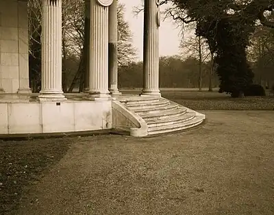 Freundschaftstempel, Potsdam, 1896. Albumen silver print, 18 x 23 cm. The Wassmann Foundation, Washington, D.C.