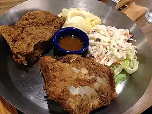 Deep-fried swordfish collar