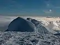 St. Boris Peak from Mount Friesland, with ‘The Synagogue’ ice form in the foreground