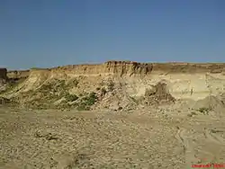 A sand mine in Frolovsky District