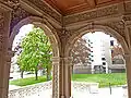 Interior of the neo-Renaissance front porch