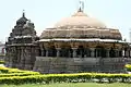 The 16-pointed stellate (star-shaped) mantapa hall