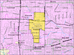 U.S. Census reference map.