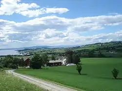 Frosta seen from Hellan looking towards Trondheim