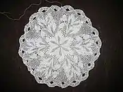 Eichelwald doily designed by Herbert Niebling