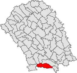 Location in Botoșani County