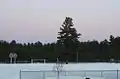 Fryeburg's Snow-covered athletic fields.