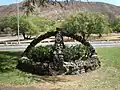 Stone artwork, Kaimuki side