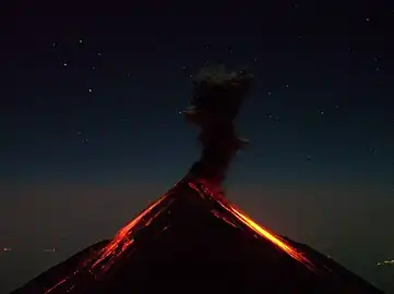 Fuego from Acatenango, 2006