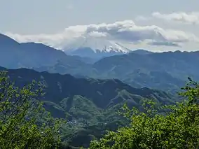 View of Mount Fuji from Mount Takao