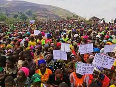 Fuliiru march in Mulenge against Banyamulenge-led rebel factions, September 2021