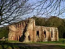 Image 30Furness Abbey, founded in 1123 by Stephen, King of England, attacked by the Scots in 1322 (from History of Cumbria)