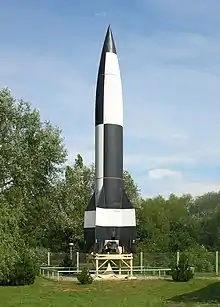 Image 2V-2 Rocket in the Peenemünde Museum (from Space exploration)