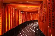 View of the south-western wing of Senbon Torii path.