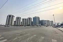 Newly completed buildings near Shangezhuang station, Cuigezhuang