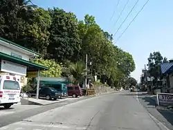 Burgos town center along Naguilian Road