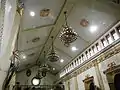 Wooden ceiling, the choir loft, and the clerestory