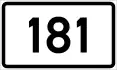 County Road 181 shield