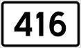 County Road 416 shield