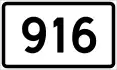 County Road 916 shield