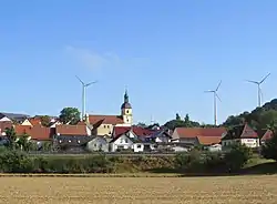 Gädheim seen from the south