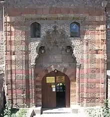 Façade of the Gök Medrese at Tokat, Turkey built ca. 1270