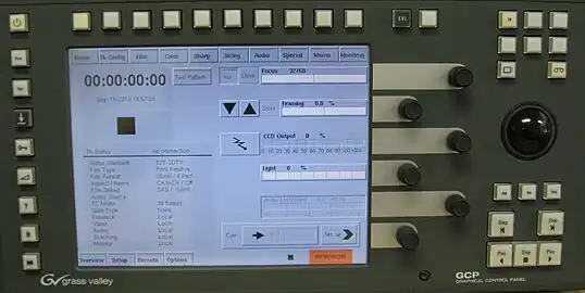 GCP control panel for a Spirit Datacine