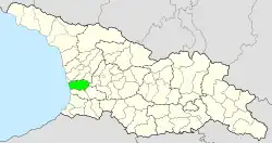 Location of the municipality within Georgia