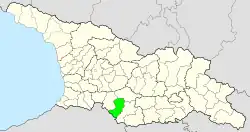 Location of the municipality within Georgia