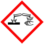Causes severe skin burns and eye damage.