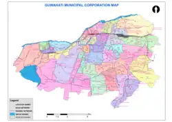 Guwahati Municipal Corporation Map