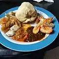 Ga Kenkey with Shrimp