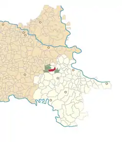 Location of Gaboš