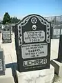 Grave marker of Gabriel Lehrer in Mount Zion Cemetery