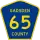 County Road 65 marker