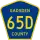 County Road 65D marker