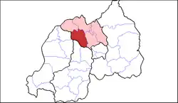 Shown within Northern Province and Rwanda