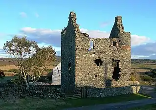 Galdenoch Castle dated 1547 of Gilbert Agnew until 1570