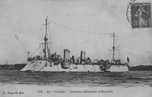 Photograph of Galilée, a Linois-class cruiser.