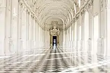 Interior of the Venaria Reale, one of the Royal Residences of the House of Savoy in Piedmont.