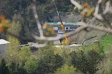 Start of the TBM at Aicha construction site in April 2008