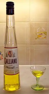 Galliano, in the bottle and in the glass