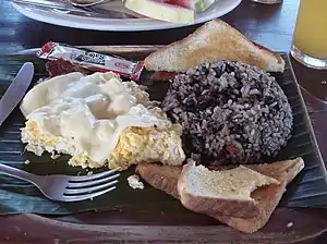 Image 4A Costa Rican breakfast with gallo pinto