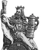 Image 48Gambrinus – king of beer (from History of beer)