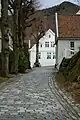 Narrow street in Gamle Bergen