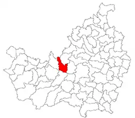 Location in Cluj County